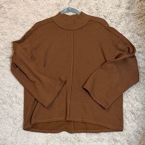 Project Social T Brown Turtleneck Sweater